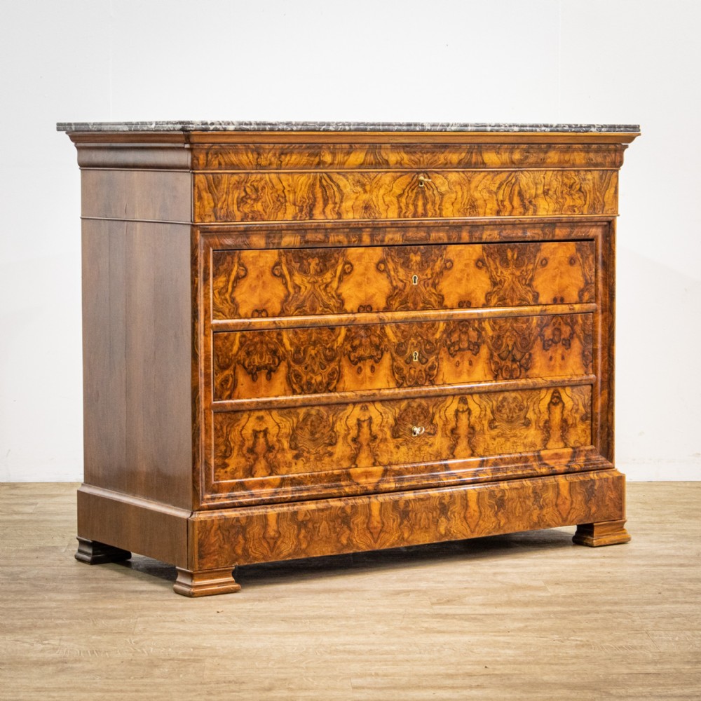 Figured Walnut Secretaire Commode