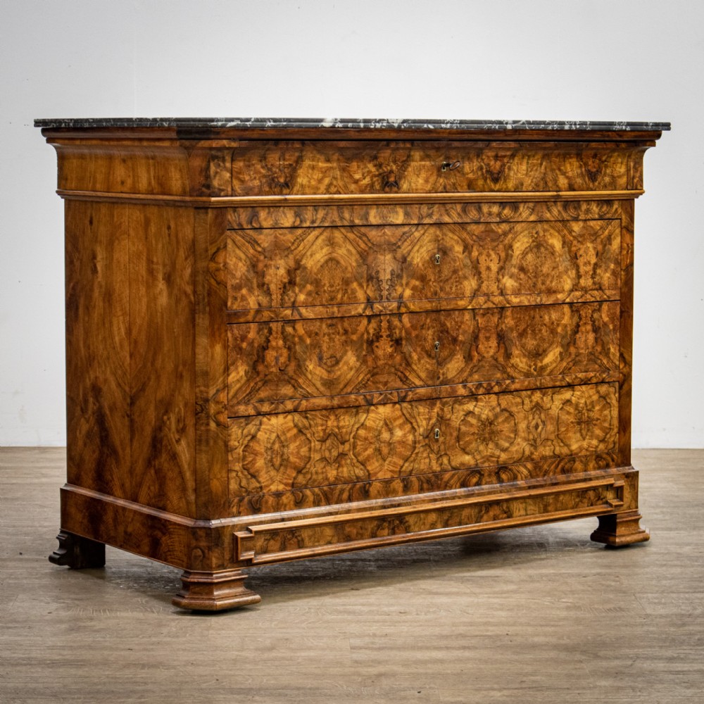 Louis Philippe Figured Walnut Commode