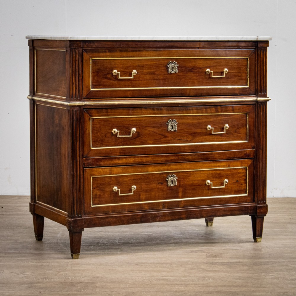 French 18th Century Louis XVI Mahogany Commode