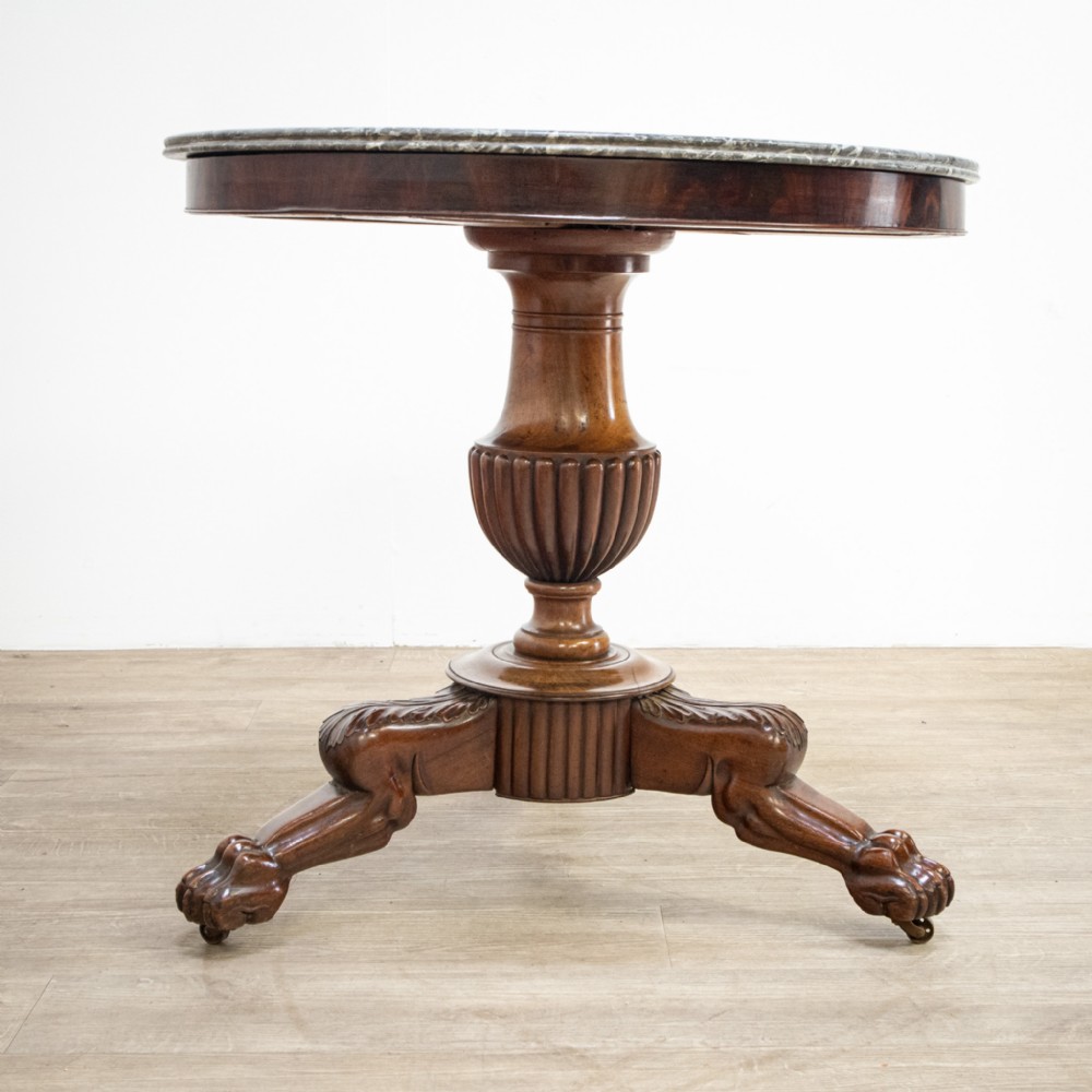 19th Century French Marble Top Gueridon
