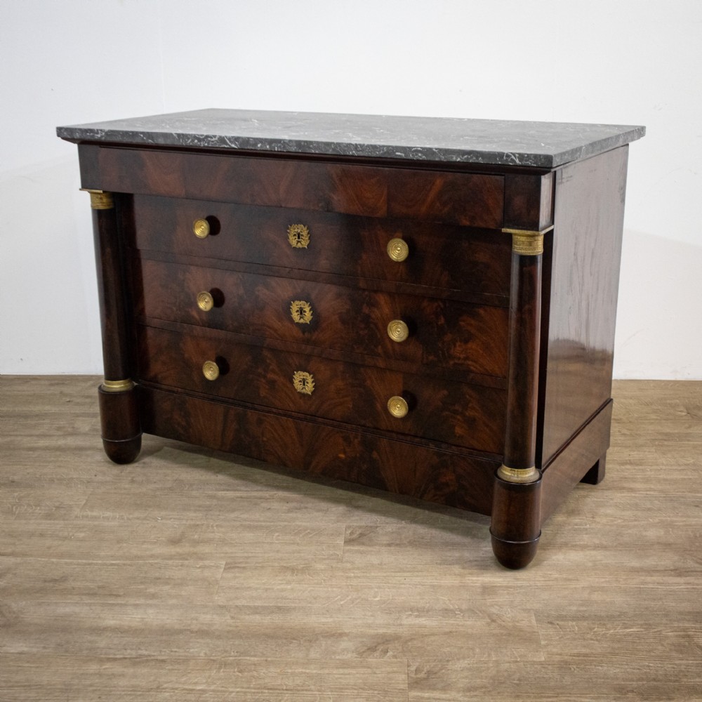 French Mahogany Empire Commode