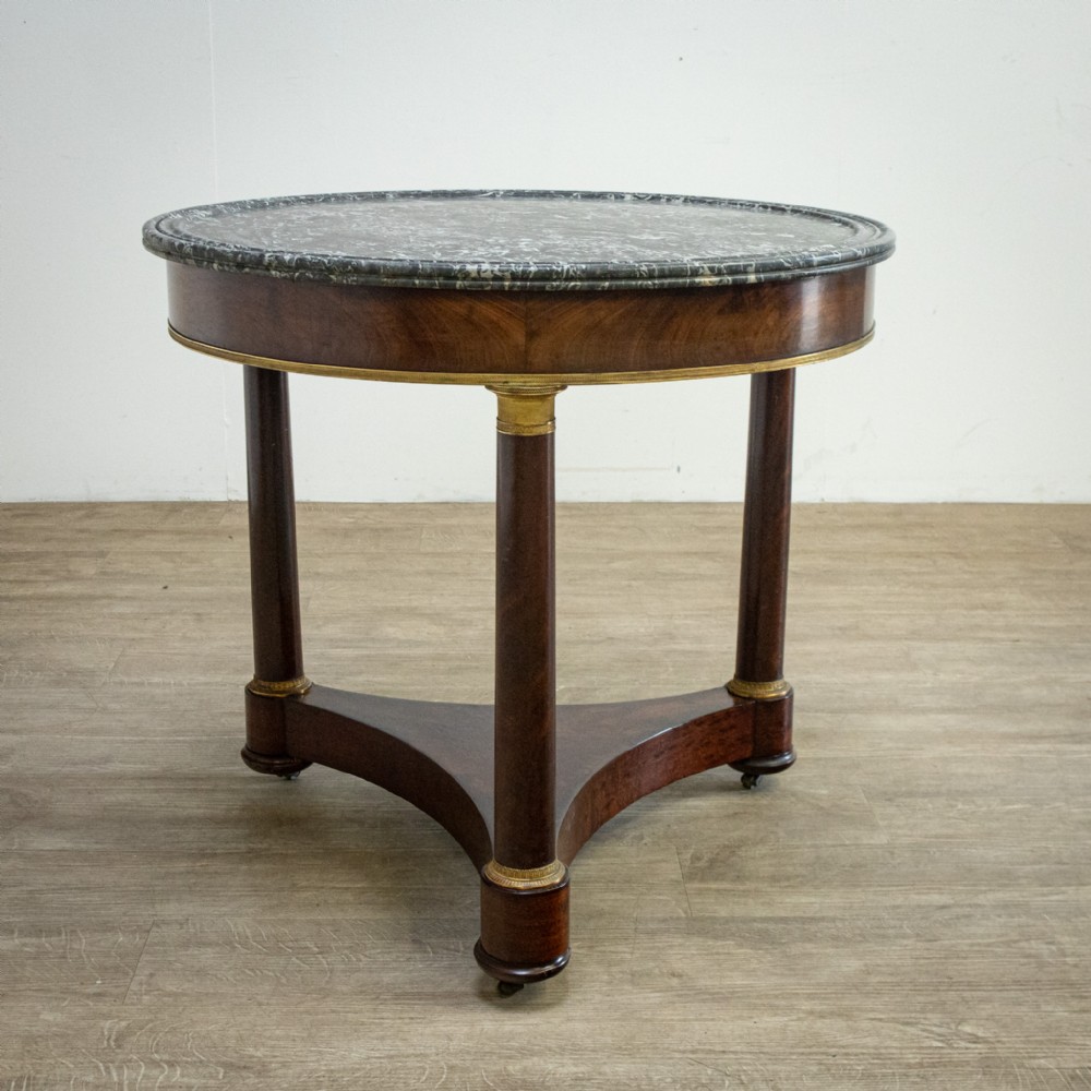 French Mahogany & Ormolu Empire Table