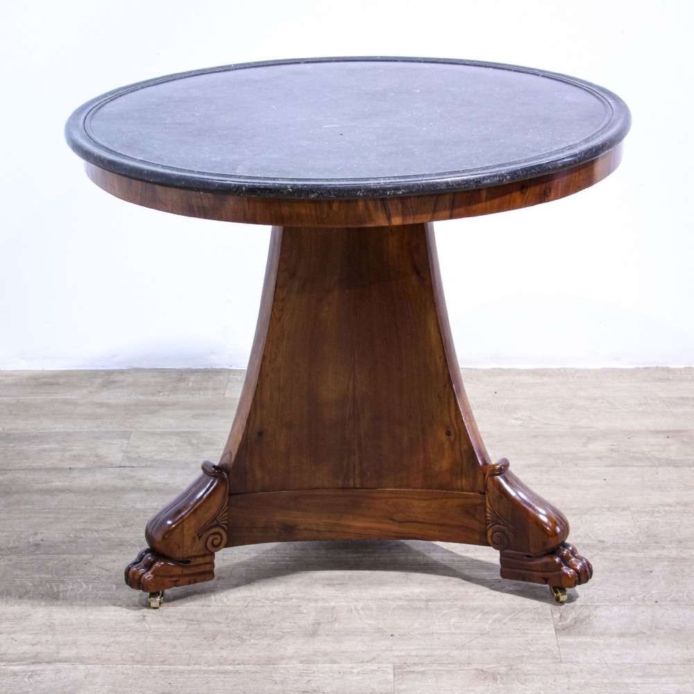 French Empire Marble Top Guéridon Table