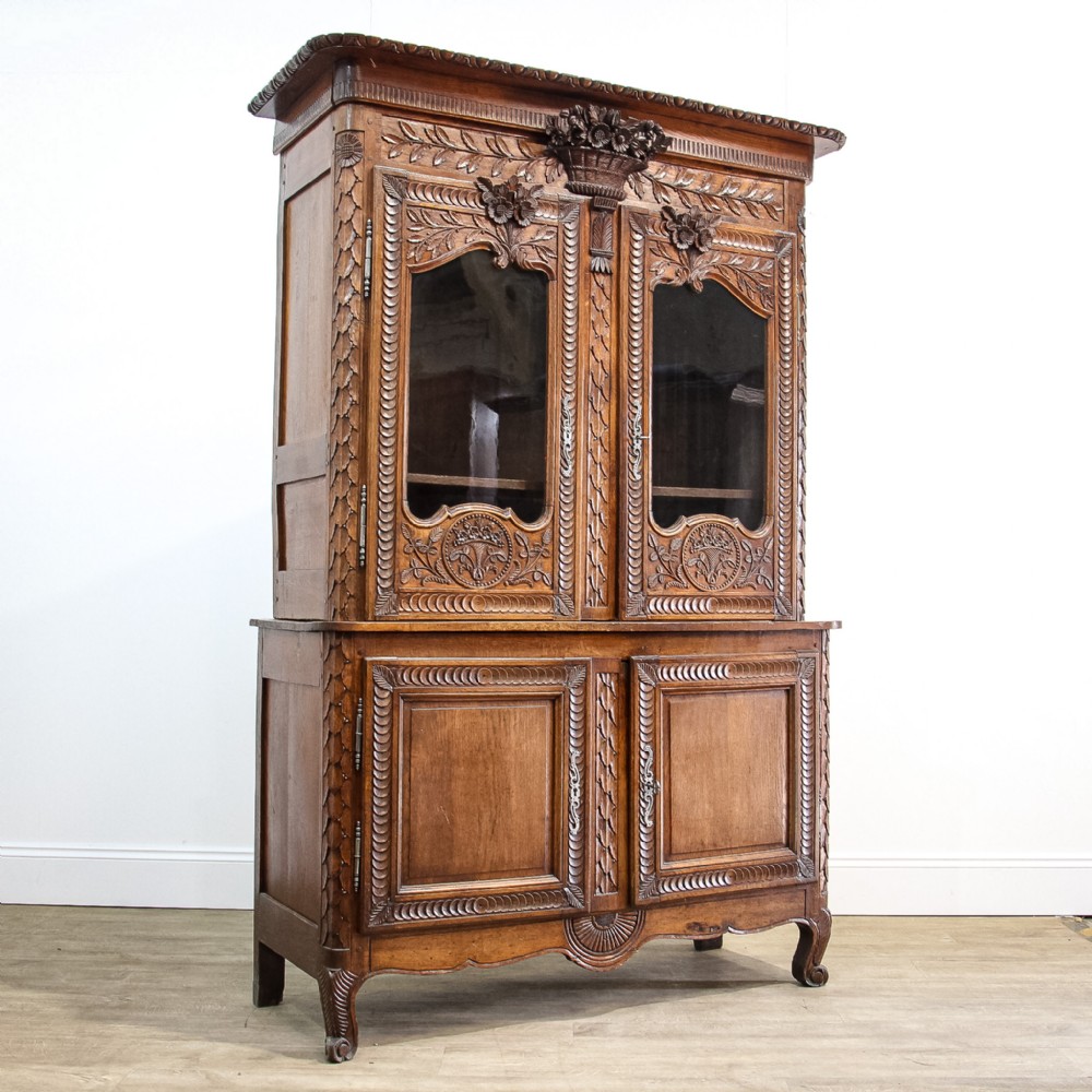 French Oak Marriage Buffet Deux Corps