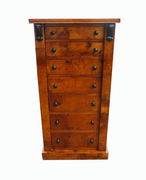 Burr Walnut Wellington Chest