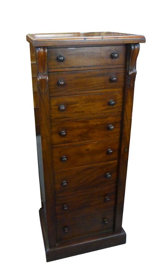 Victorian Mahogany Wellington Chest