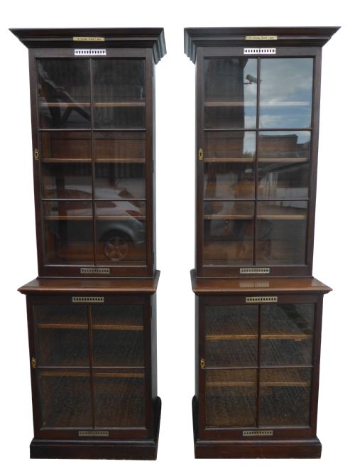 Pair of Solid Oak Bookcases