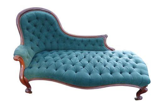 Victorian Mahogany Framed Chaise Longue