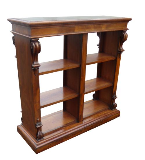 Unusual Victorian Mahogany Partners Bookcase