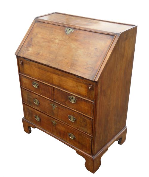 19th Century Walnut Bureau of Small Proportions