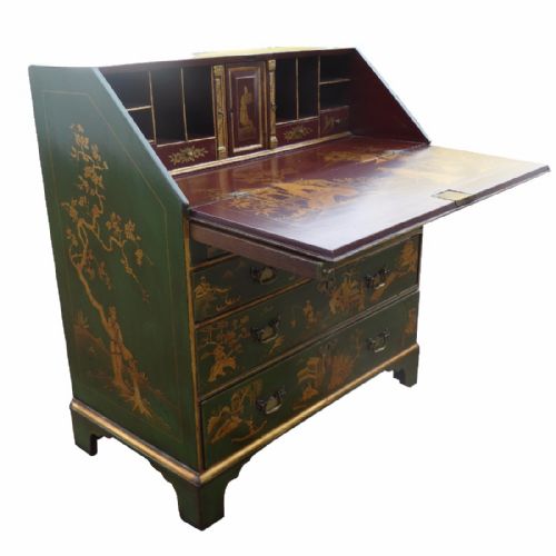 18th Century Green Chinoiserie Bureau