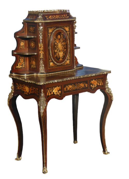Victorian Marquetry Bon Heur De Jour