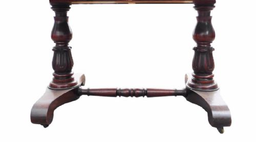 REGENCY FLAME MAHOGANY WINDOW TABLE - ADDITIONAL PHOTO 1