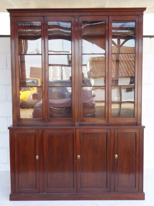 William IV Mahogany Four Door Bookcase