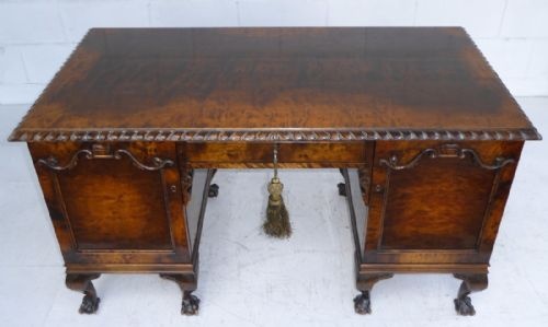 Antique Burr Walnut Desk