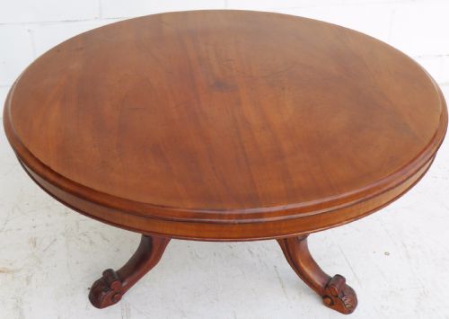 Victorian Circular Mahogany Coffee Table