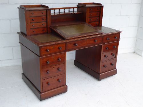 Victorian Mahogany Dickens Desk