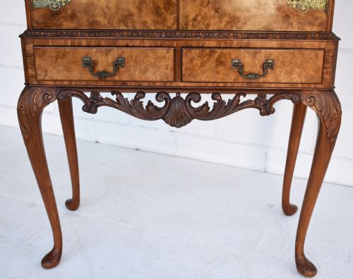 Burr Walnut Cocktail Cabinet