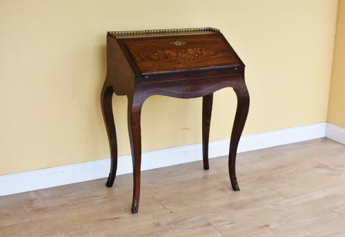 French Rosewood Bureau De Dame