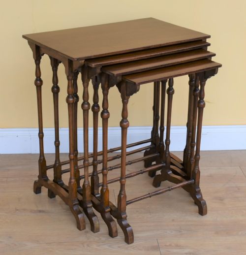Edwardian Mahogany Quartet Nest Tables