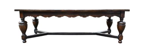 fig 1. 19th Century Solid Oak Refectory Table