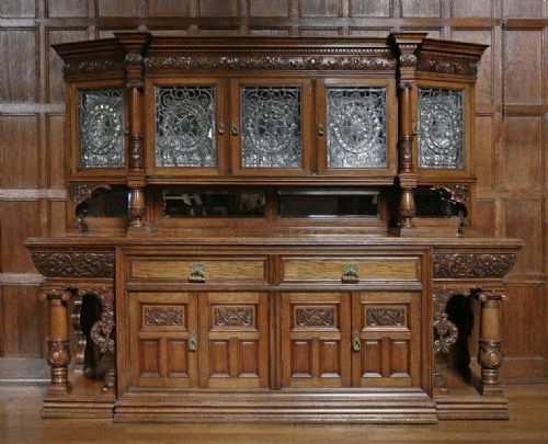 19th Century Oak Sideboard by Christopher Pratt