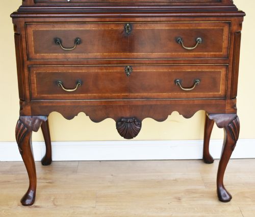 GEORGIAN STYLE MAHOGANY CHEST ON STAND - ADDITIONAL PHOTO 3