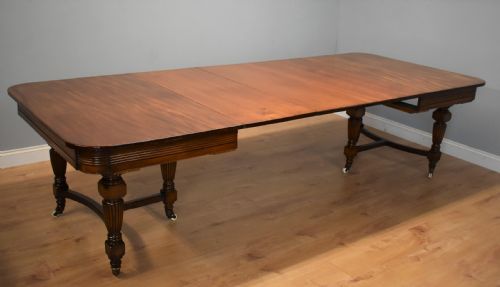 Late Victorian Mahogany Banquet Table