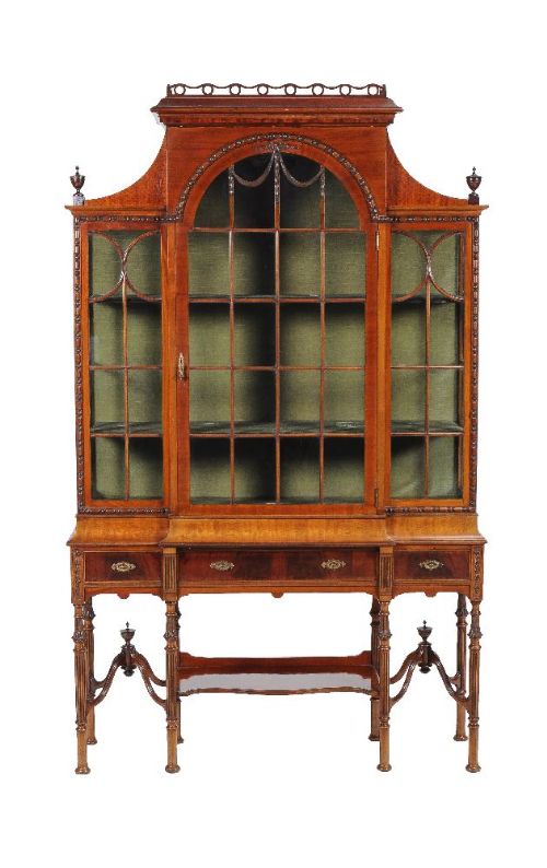 19th Century Victorian Mahogany Display Cabinet