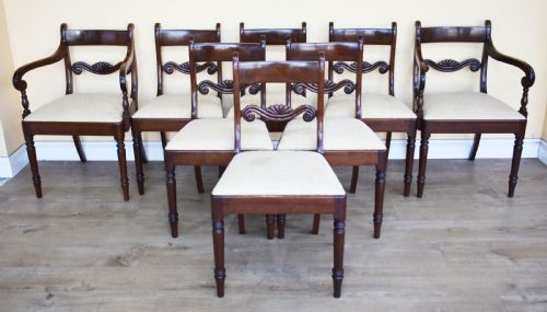 Set of 8 19th Century Mahogany Dining Chairs