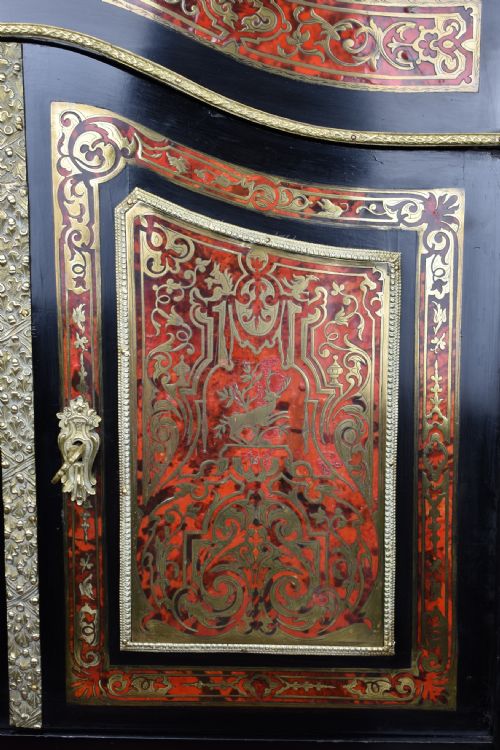 19TH CENTURY EBONISED BOULLE BONHEUR DU JOUR - ADDITIONAL PHOTO 5