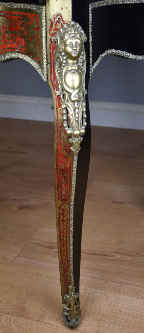 19TH CENTURY EBONISED BOULLE BONHEUR DU JOUR - ADDITIONAL PHOTO 10