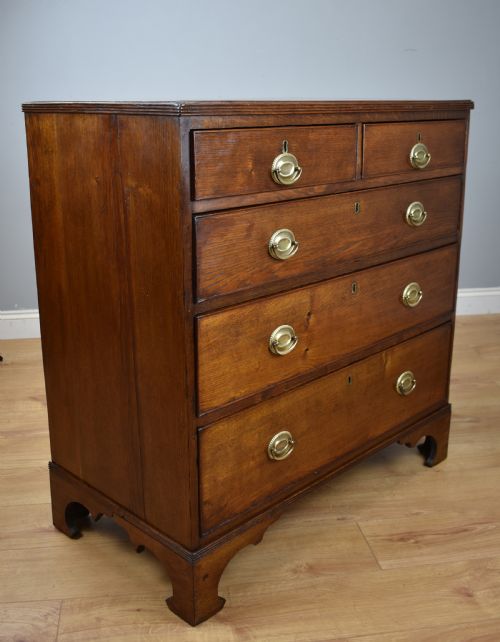 19th Century George III Oak Chest of Drawers