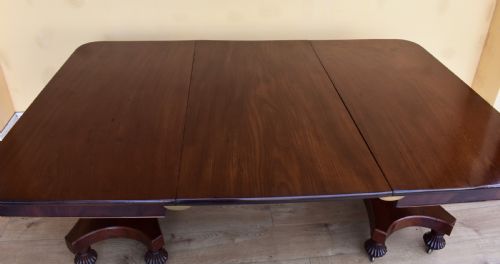 19TH CENTURY REGENCY MAHOGANY DINING TABLE - ADDITIONAL PHOTO 2