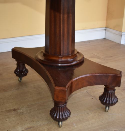 19TH CENTURY REGENCY MAHOGANY DINING TABLE - ADDITIONAL PHOTO 6