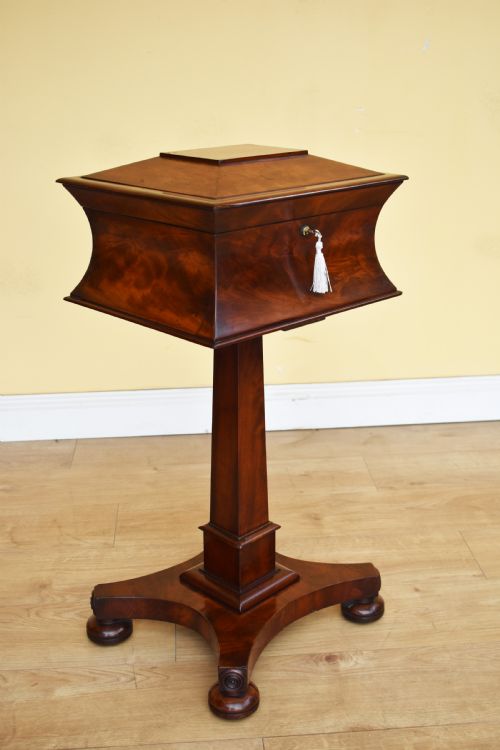 19th Century William IV Mahogany Tea Poy