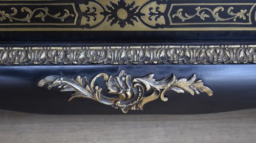 PAIR OF 19TH CENTURY EBONISED BOULLE CABINETS - ADDITIONAL PHOTO 6