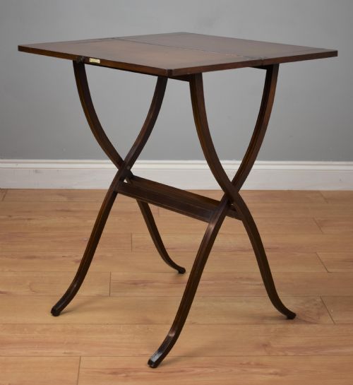 Edwardian Mahogany Coaching-campaign Table