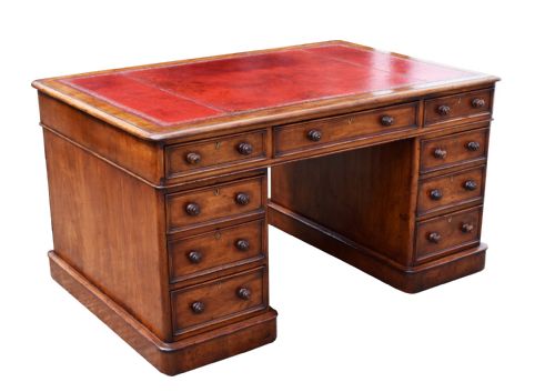 Victorian Mahogany Partners Desk