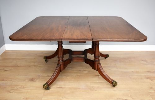 Regency Mahogany Drop Leaf Dining Table