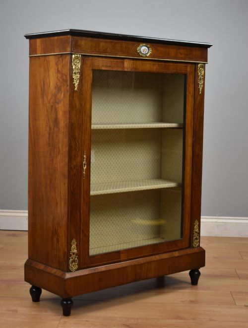 Victorian Walnut and Ormolu Pier Cabinet