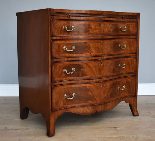 Antique Mahogany Serpentine Chest of Drawers