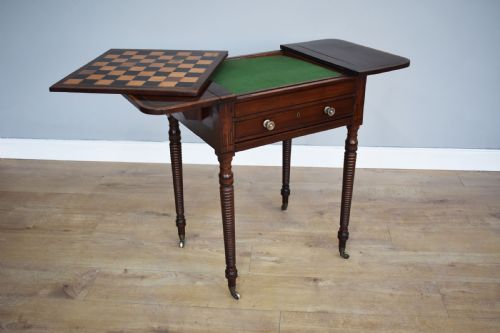 Regency Mahogany Games Table
