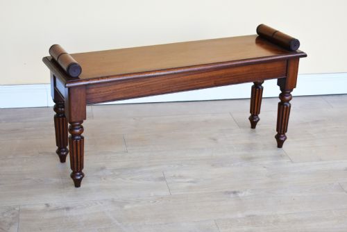 Victorian Mahogany Window Seat