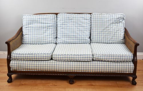 Early 20th Century Mahogany Bergere Sofa