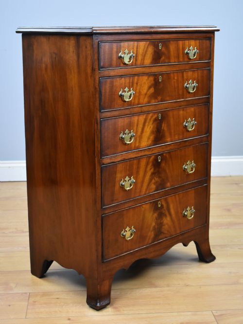 Antique Flame Mahogany Chest of Drawers