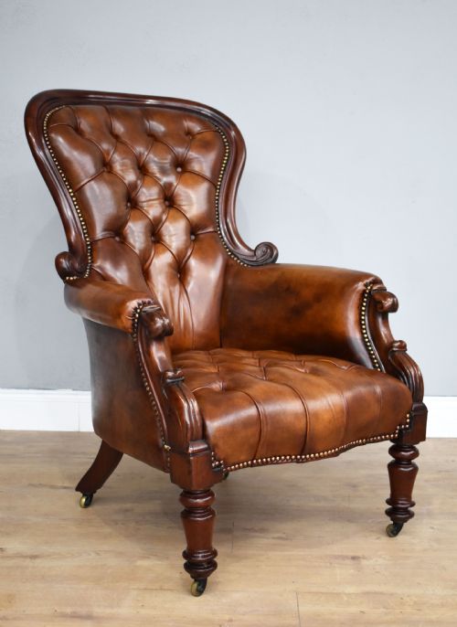 Victorian Leather Armchair