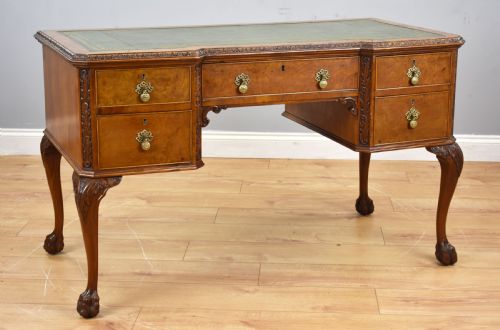 Antique Burr Walnut Writing Table