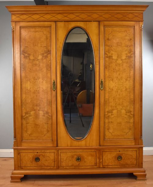 Antique Pollard Oak Wardrobe