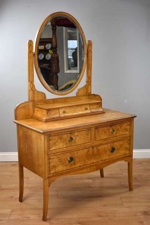 Antique Pollard Oak Dressing Table